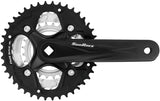 SunRace FCM500 7/8 Speed Triple Bicycle Chainset 42/34/24T 170mm - Black