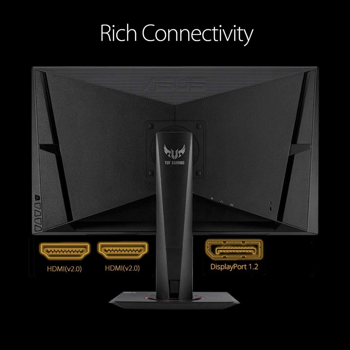 ASUS TUF Gaming VG27AQZ Wide Quad HD 2560x1440 IPS 27'' Monitor - Black