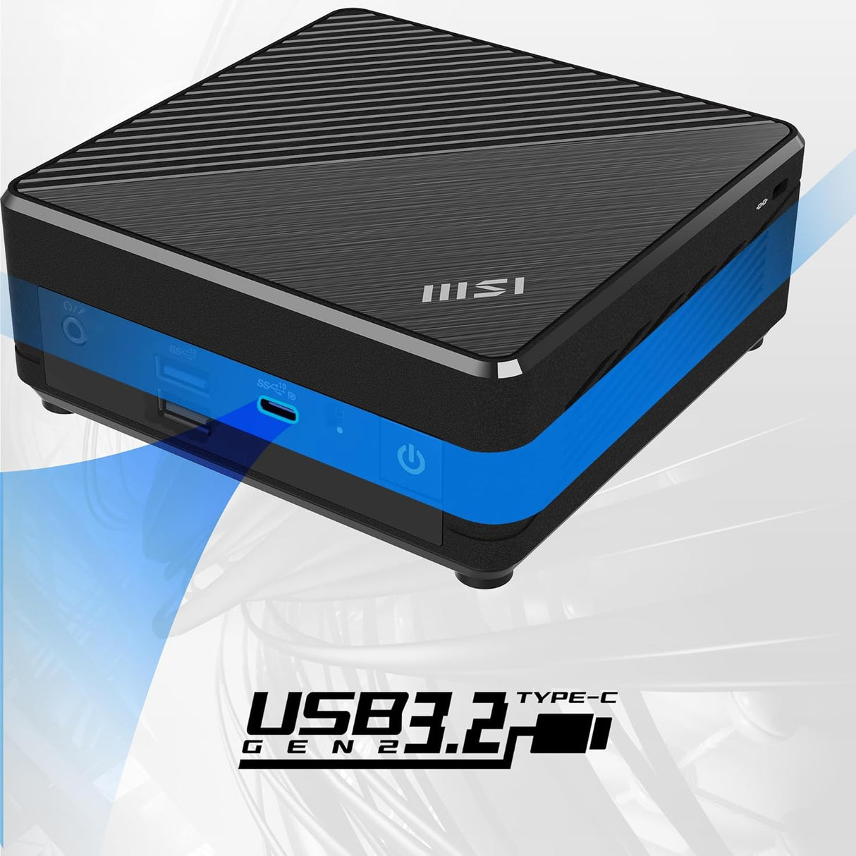 MSI Cubi N ADL Barebones Intel N100 NO RAM/NO SSD Mini Desktop PC - Black