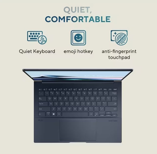 ASUS Zenbook 14 Intel Ultra 9 32GB RAM 1TB SSD 14” Touchscreen Laptop - Blue
