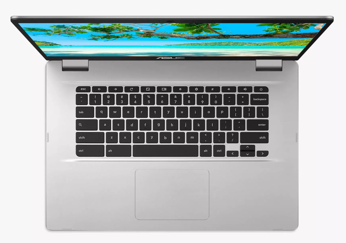 ASUS Chromebook C523 Intel Pentium 64GB eMMC 15.6” Full HD Laptop - Silver - Kazoop 