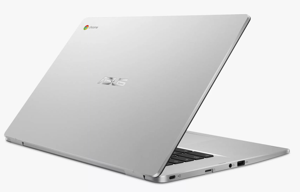 ASUS Chromebook C523 Intel Pentium 64GB eMMC 15.6” Full HD Laptop - Silver - Kazoop 