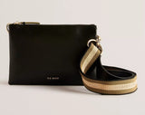 Ted Baker Darceyy Smooth Leather Webbing Strap Small Crossbody Bag - Black