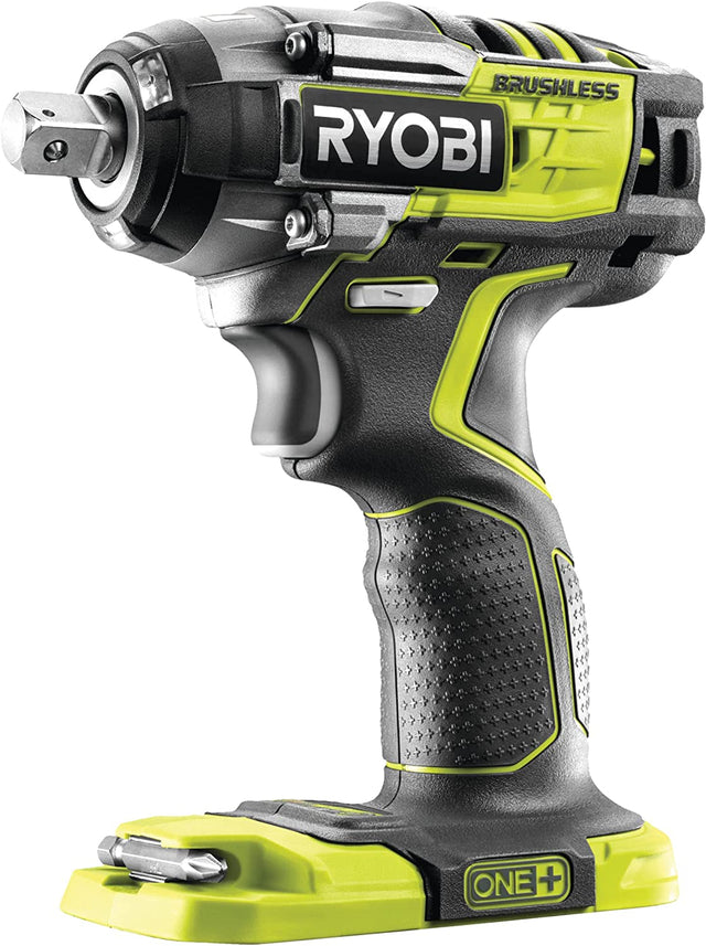 Ryobi R18IW7-0 ONE+ Cordless Brushless 3-Speed Impact Wrench 18V Black/Green - Kazoop 