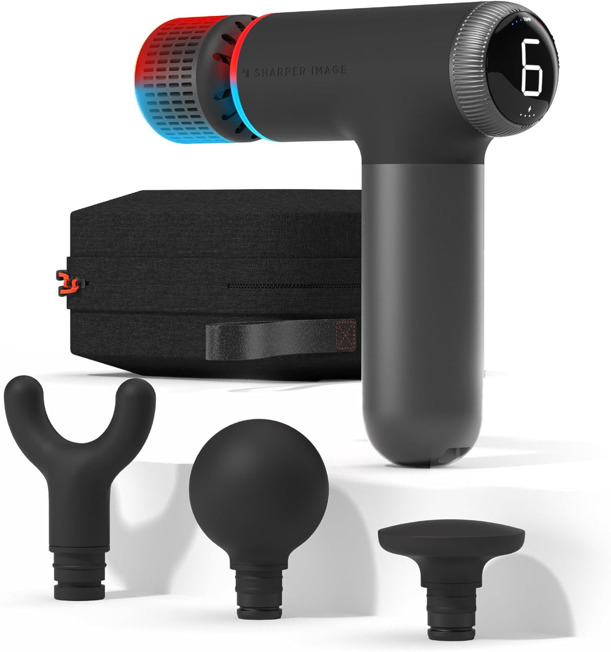 Sharper Image Powerboost Pro Plus Compact Hot and Cold Massager - Black