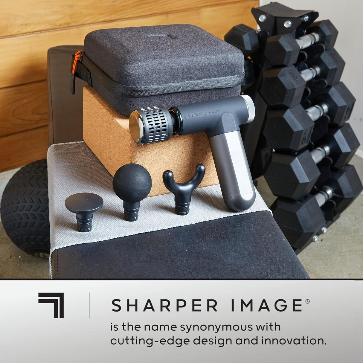 Sharper Image Powerboost Pro Plus Compact Hot and Cold Massager - Black