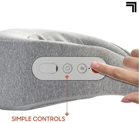 Sharper Image Realtouch 3-Speed Neck + Shoulder Shiatsu Massager - Grey