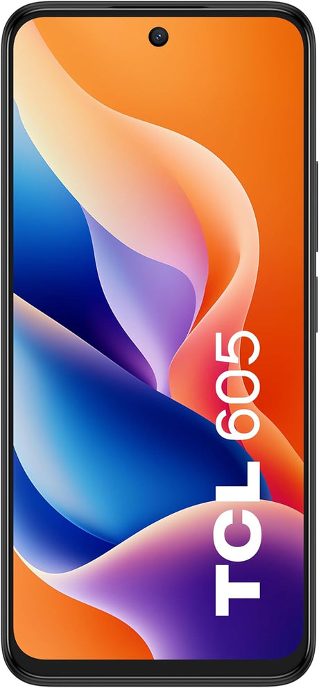 NEW TCL 605 4G 6.7'' Smartphone 4GB RAM 128GB Unlocked Dual SIM-Free - Black