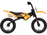 Motobike 12" Wheel Air Filled Tyres Kids 1-5 Years Balance Bike - Orange
