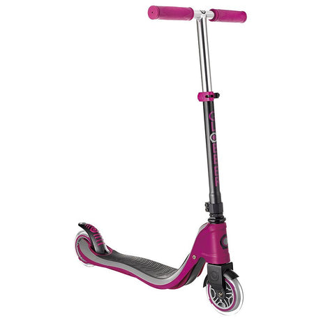 Globber Foldable Flow 125 Foldable Kids 6+ Scooter - Ruby/Grey - Kazoop 