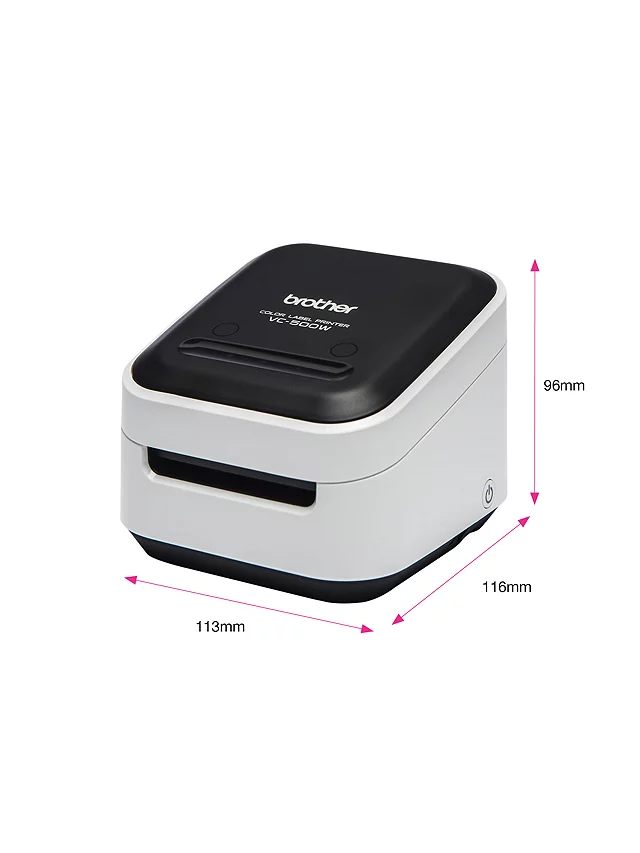 Brother Zero Ink VC-500W Wireless Full Colour Label & Photo Printer - White - Kazoop 