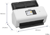 Brother ADS4500WZU1 Touchscreen Wired/Wireless Desktop Document Scanner