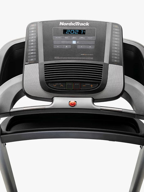 NordicTrack S25i Folding Indoor 10mph Bluetooth Treadmill - Black/Silver - Kazoop 