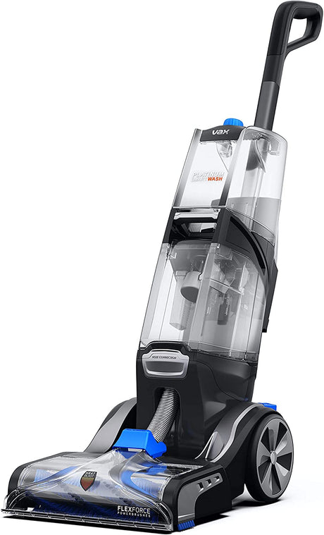 Vax Platinum Smartwash Upright Bagless Carpet Cleaner - Charcoal/Blue - Kazoop 