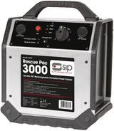SIP 3000 Rescue Pac 03937 12v/24v Rechargeable Portable Power Supply Silver