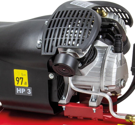 Tigren 04387 V50DD 50L 3HP Direct Drive Air Compressor 8-bar 230V - Red