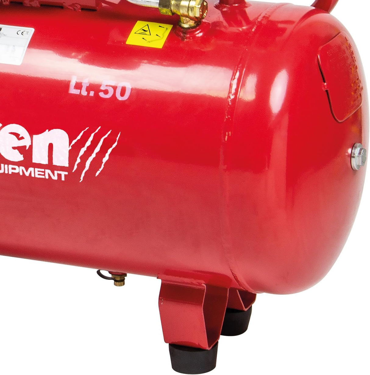 Tigren 04387 V50DD 50L 3HP Direct Drive Air Compressor 8-bar 230V - Red