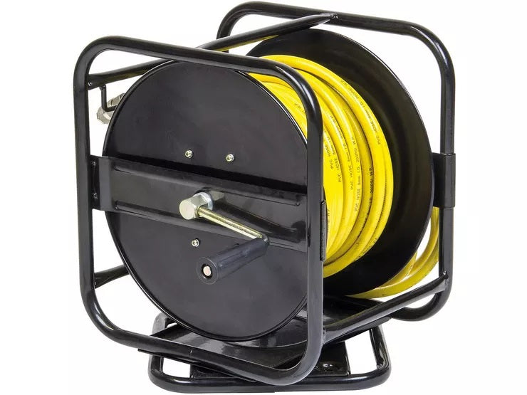 SIP 07979 360° Rotary Base Swivel Air Hose Reel 30m - Black/Yellow