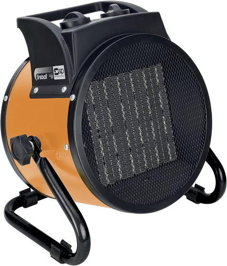SIP 09215 Fireball Turbofan 3001 2.8kW Electric Fan Space Heater - Orange