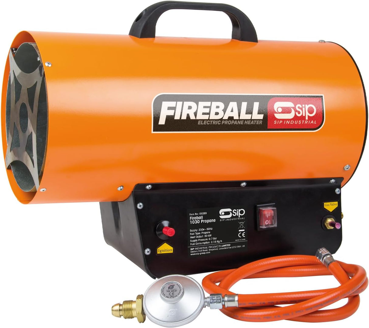 SIP Fireball 1030 Lightweight Portable Garage Workshop Propane Space Heater