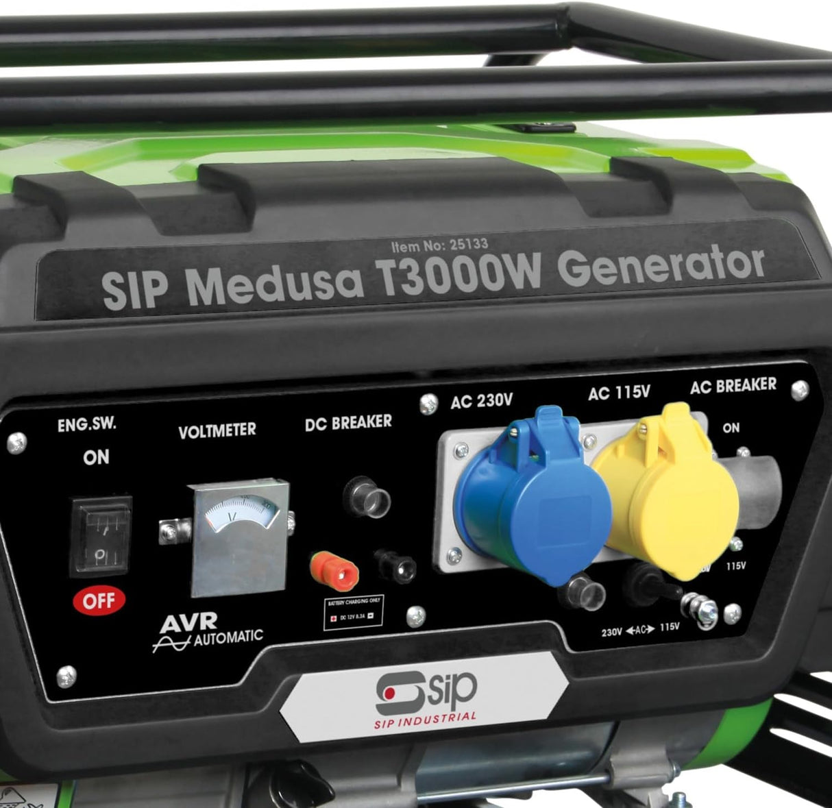 SIP Medusa T3000W 15L Fuel Powered 230v/110v AC/12v DC Petrol Generator - Kazoop 