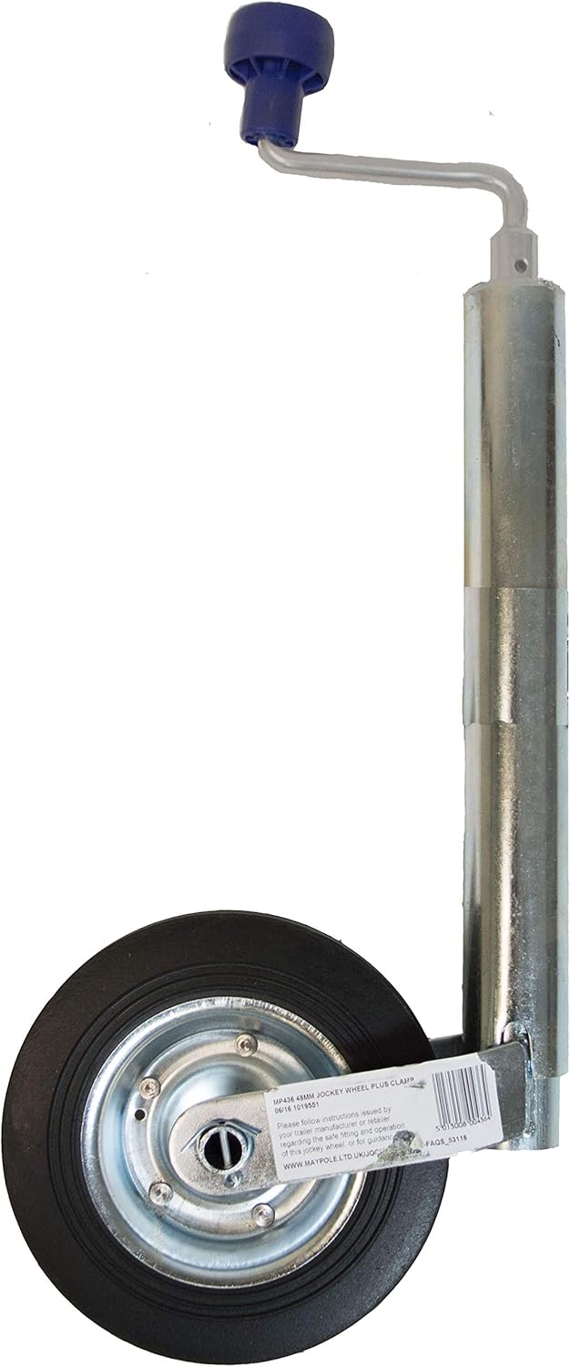 Maypole Heavy Duty Jockey Wheel (Without Clamp) MP436 - 48mm - 100kg - Kazoop 