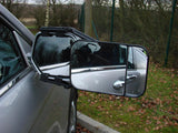 Maypole Large Dual Glass Universal Clip-On Caravan Towing Mirror - Black