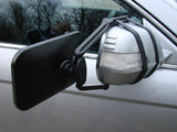 Maypole Large Dual Glass Universal Clip-On Caravan Towing Mirror - Black