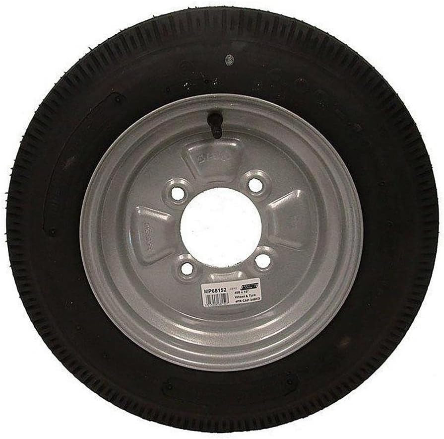 Maypole MP6815 Spare Trailer Wheel & Tyre 400x10 275kg - Large