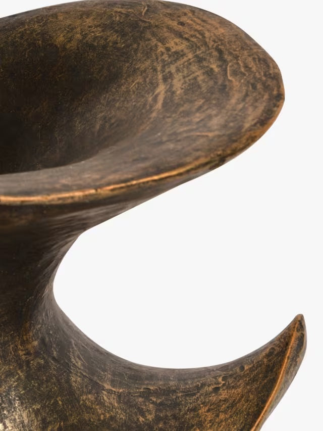 Libra Interiors Romulus Modern Abstract Sculpture H39.5cm - Antique Bronze