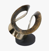 Libra Interiors Ribbon Knot Aluminium Sculpture H29cm - Antique Bronze