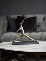 Libra Interiors Football Player Resin Sculpture 13.2 x 34cm - Black/Bronze