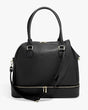 Stackers Plain Organisation Laptop Women's Faux Leather Handbag - Black - Kazoop 