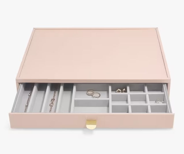 Stackers Jewellery Box Supersize Charm Display Drawers Set of 2 - Pink