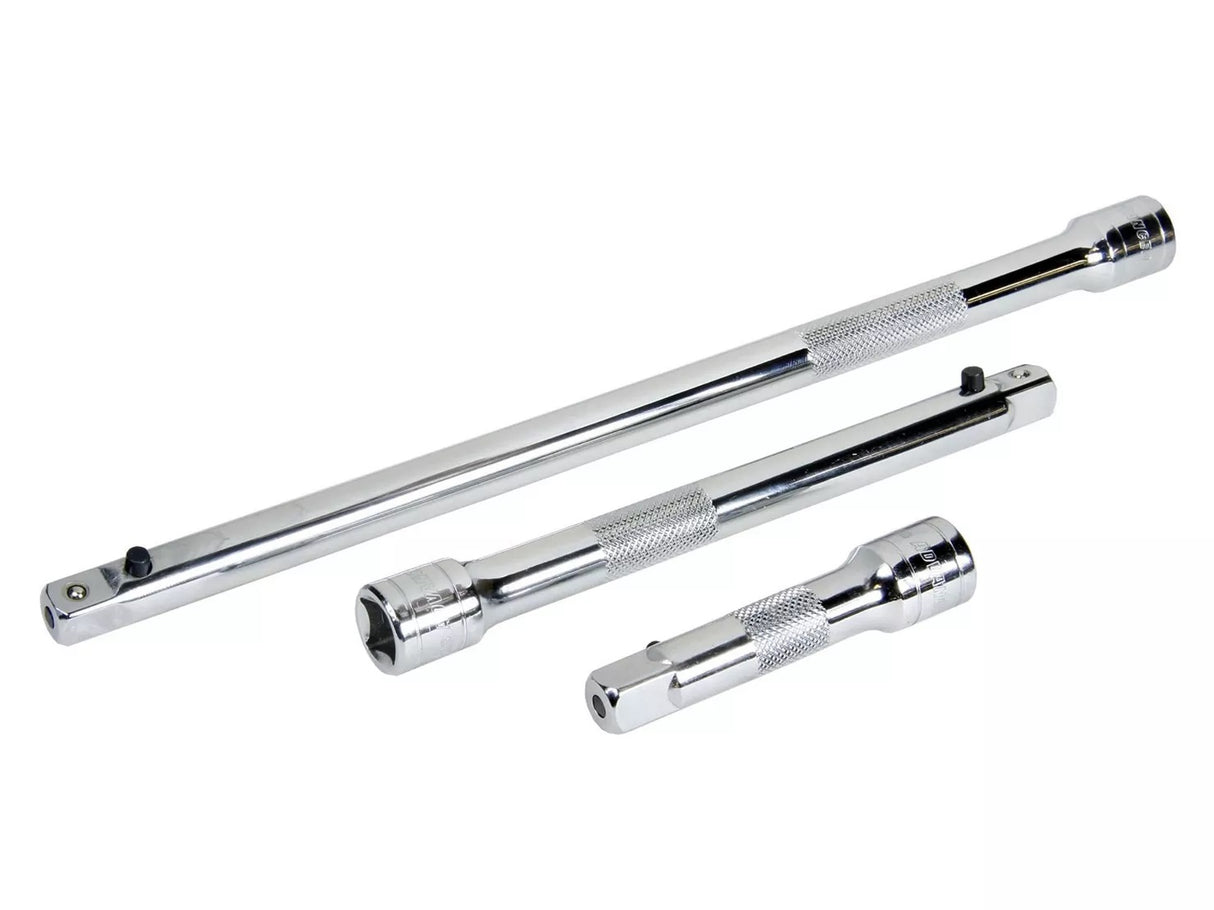 Halfords 3 Piece 3''/6''/10'' Locking Extension Bar Set 3/8" Drive - Kazoop 