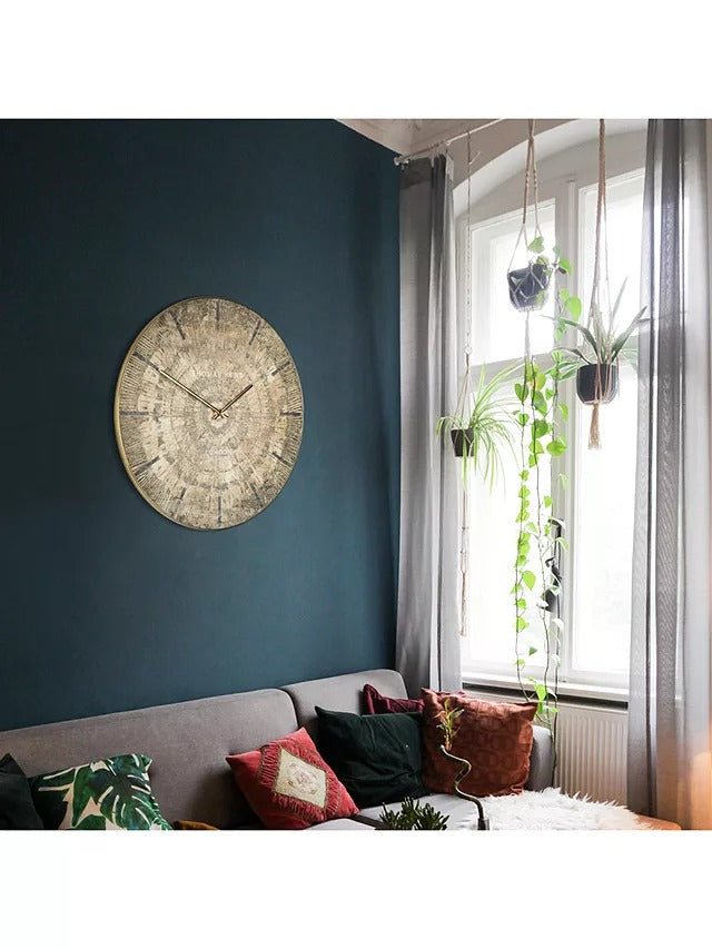 Thomas Kent Starburst Analogue Wall Clock 90 cm - Gold - Kazoop 