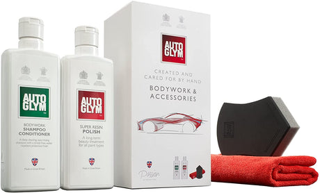 Autoglym Car Washing Shampoo Polish Bodywork & Accessories Collection Set - Kazoop 