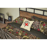 Morris & Co. Seaweed Floral Black/Multi Cotton Duvet Cover Set - King Size