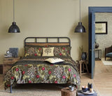 Morris & Co. Seaweed Floral Black/Multi Cotton Duvet Cover Set - King Size