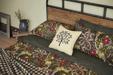 Morris & Co. Seaweed Floral Black/Multi Cotton Duvet Cover Set - King Size