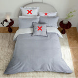 Bedeck of Belfast Mallory Double Duvet Cover Set H200 x W200 x D1cm - Navy