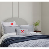 Bedeck of Belfast Mallory Gingham Navy Cotton Duvet Cover Set - Super King