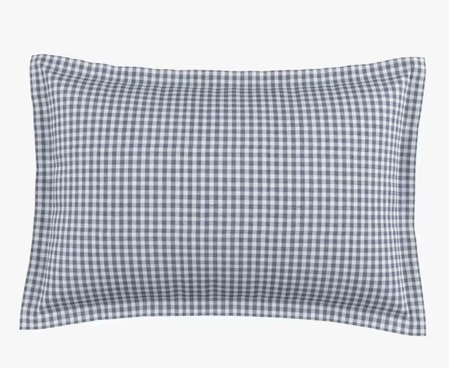 Bedeck of Belfast Mallory Gingham Navy Cotton Duvet Cover Set - Super King
