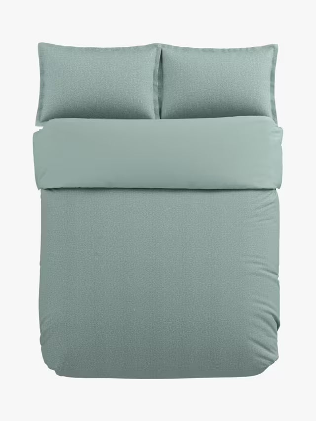 Bedeck of Belfast Emmy Cotton Sateen Duvet Cover Set - Duck Egg - Super King