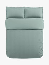 Bedeck of Belfast Emmy Cotton Sateen Duvet Cover Set - Duck Egg - Super King