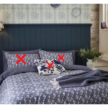 Burleigh x Bedeck Calico Floral 220TC Cotton King Size Duvet Cover - Blue