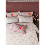 Burleigh x Bedeck Asiatic Cotton Bedding Super King Duvet Cover - Mid Pink