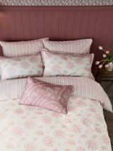 Burleigh x Bedeck Asiatic Cotton Bedding Super King Duvet Cover - Mid Pink