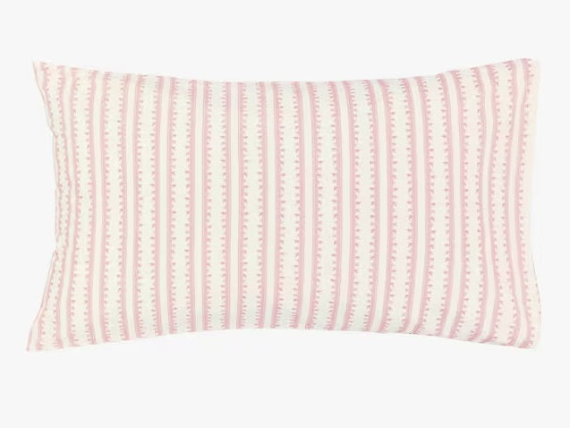Burleigh x Bedeck Asiatic Cotton Bedding Super King Duvet Cover - Mid Pink