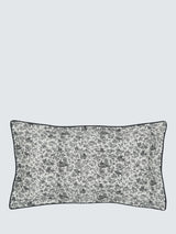 Burleigh x Bedeck Regal Peacock Cotton Percale Grey Duvet Cover Set - King